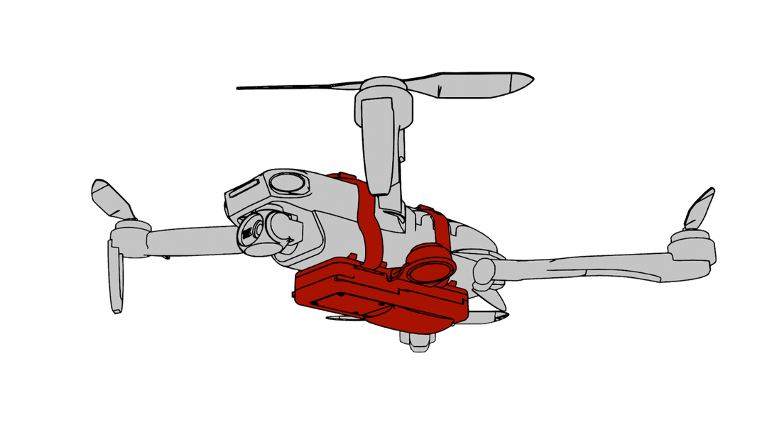 Module installed on drone